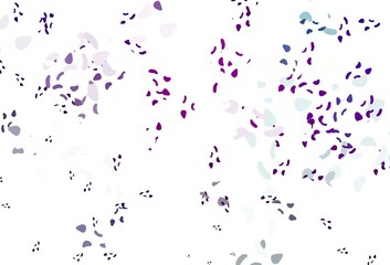 Light purple, pink vector backdrop with abstract shapes.