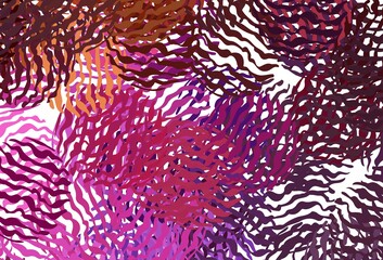 Dark Pink, Yellow vector layout with bent lines.