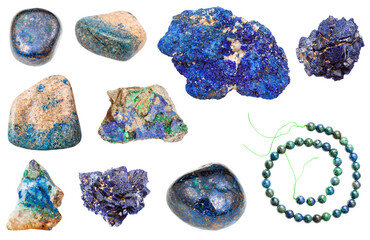 collection of various Jaspillite (Jaspilite) natural mineral gem stones and samples of rock...