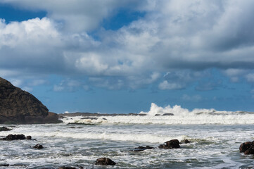 Fototapeta na wymiar Seascape sceen from an Oregon Beach