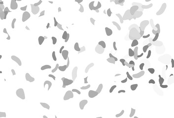 Light silver, gray vector background with abstract forms.