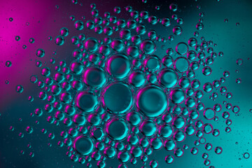Effect bubbles surface water.  Abstract background, cluster of bubbles.