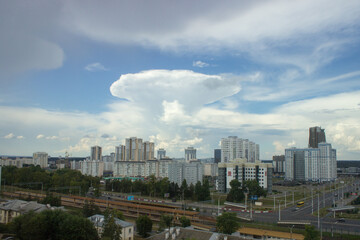 Fototapeta na wymiar Nuclear mushroom cloud