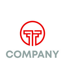 Fototapeta premium letter TF logo