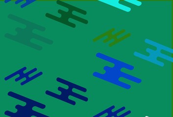 Light Green, Yellow vector background with straight lines.