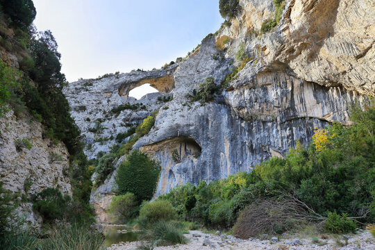 Views of Sierra de Guara National Park near Rodellar village, Spain