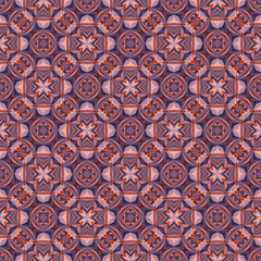Geometric seamless pattern, ornament, abstract colorful background, fashion print, vector texture for fabric, textile, decoration.