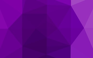 Obraz premium Light Purple vector polygonal pattern. Colorful illustration in Origami style with gradient. Template for your brand book.