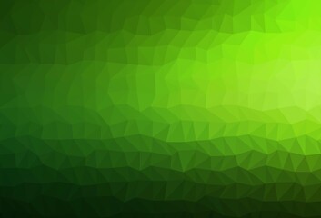 Light Green vector abstract mosaic backdrop.