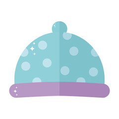 baby hat with dots in it
