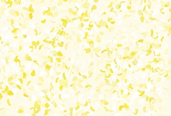 Light yellow, orange vector pattern with chaotic shapes.