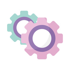 gear with pink and blue color