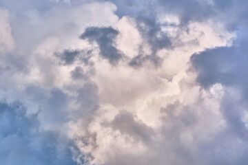 Obraz premium beautiful cumulus clouds. general plan. day light