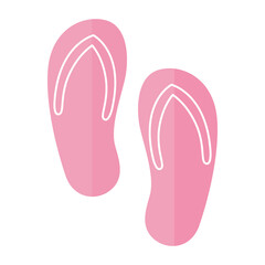 flip flops on a white background