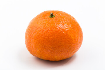 Tangerines on white background