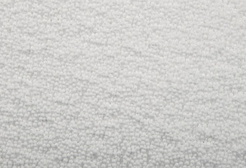 Background of white expanded polystyrene balls