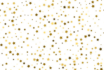 Seamless golden star pattern. Vector
