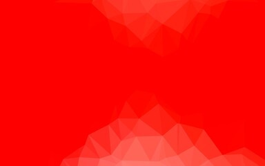 Light Red vector polygon abstract backdrop. A completely new color illustration in a vague style. The best triangular design for your business.