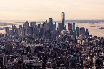 Fototapeta na wymiar panoramic view of new york city.