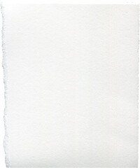 White deckle edges paper tears on the white isolated background. Creative collage pieces of paper textures. - 398578080