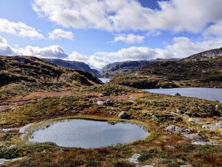 Fototapeta na wymiar lake in the mountains (Norway)