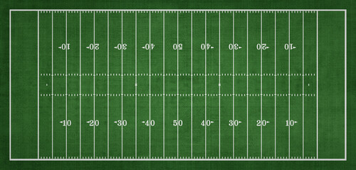 Top view of American Football field