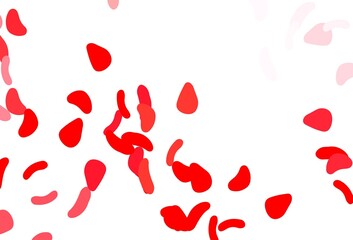 Light Red vector template with memphis shapes.