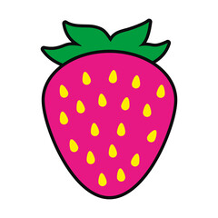 strawberry fruit icon vector design