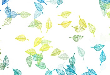 Obraz premium Light Blue, Yellow vector hand painted background.