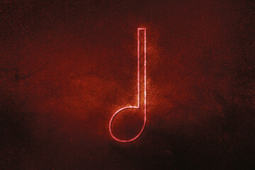 Quarter note symbol, Music Background