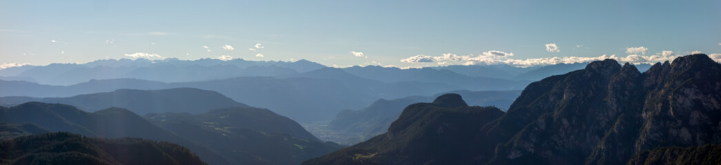 Panoramic view towards Bolzano