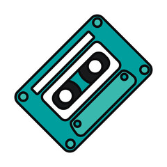 retro cassette isolated vector design
