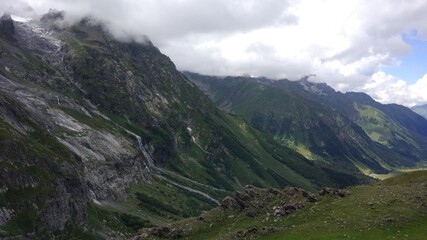 Fototapeta na wymiar Mountains of the Caucasus. Travel to Arkhyz. Fascinating views