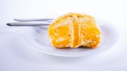 presunto e queijo salgado assado