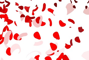 Light Red vector texture with random forms.