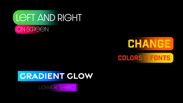 Gradient Glow Lower Third