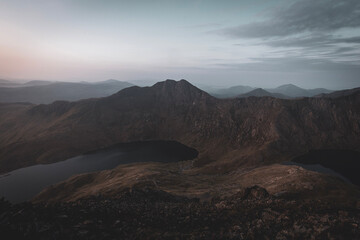 sunrise in the mountains