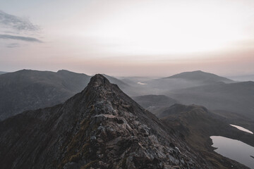 Crib Goch knife edge ridge Snowdonia