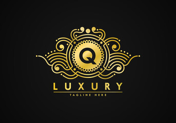 Fototapeta premium Letter Q Luxury Logo