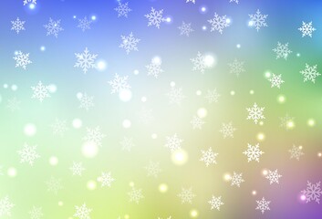 Light Multicolor vector texture in birthday style.