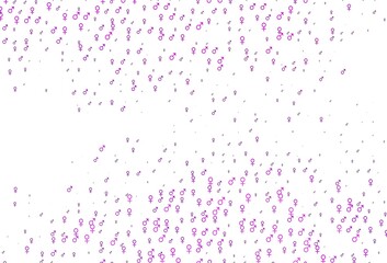 Light purple vector pattern with gender elements.