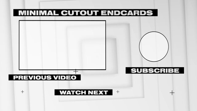  Minimal Cutout Endcards