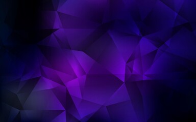Fototapeta premium Dark Pink vector polygonal template.