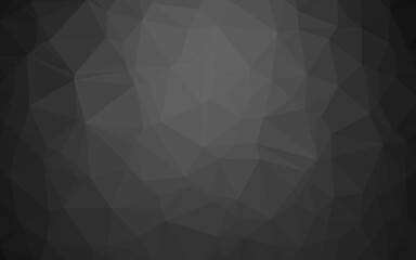 Dark Silver, Gray vector polygon abstract layout. Colorful illustration in Origami style with gradient.  The best triangular design for your business.