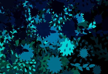 Light Blue, Green vector texture with abstract forms.