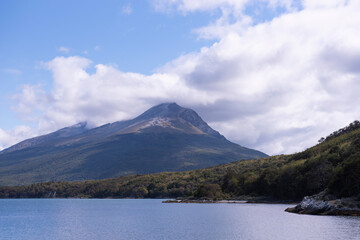 lake and mountains