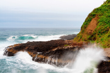 Copyspace Oregon's  Devil's Churn State Park