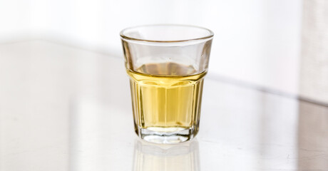 Alcoholic spirits and drinks concept background, with copy space