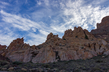 Fototapeta premium Views from Guajara mountain and surrounding area near Teide in Tenerife (Spain)