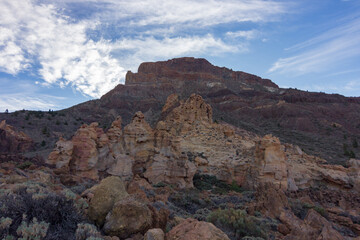 Views from Guajara mountain and surrounding area near Teide in Tenerife (Spain)